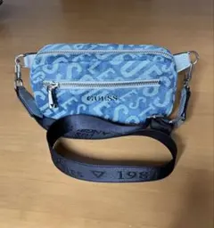 GUESS デニムブルー ショルダーバッグ