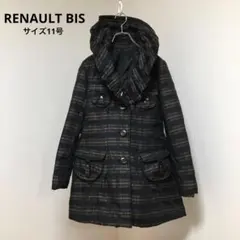 【RENAULT BISルノービス】ダウンジャケット コート アウター チェック