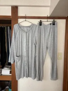 西松屋　 マタニティ パジャマセット グレー