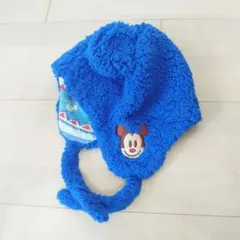 【匿名配送】美品 ディズニー ニット帽 耳付き ベビー 50cm 冬
