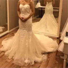 【ワタベウェディング】マーメイドライン　2WAY ウエディングドレス