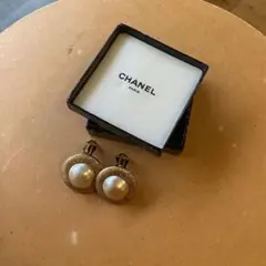 Chanelヴィンテージシャネルパールイヤリングゴールド
