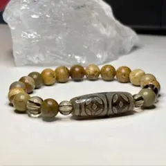【財運上昇】金銭天珠 ブレスレット パワーストーン レディースのサムネイル