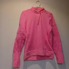 【美品】adidas ランニングウエア ピンク トップス