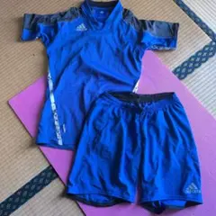 adidas アディダス 上下セット シャツ パンツ Mサイズのサムネイル