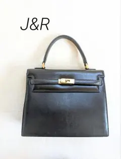 J&R ハンドバッグ　フォーマル　ビンテージ　ブラック　即日発送のサムネイル