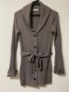 NEWYORKER リブ編みカーディガン L