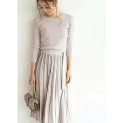 【2/21までの出品】ジャスグリッティ　配色　ニットワンピース