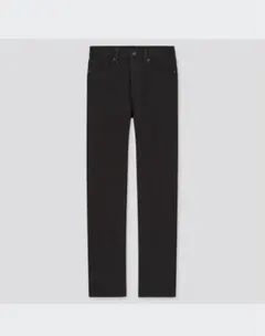 UNIQLO スリムストレートハイライズジーンズ 27 ブラック