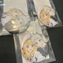アイカツ　星宮いちご&藤堂ユリカ　缶バッジ アイカツ デザインマート マルイ ハピクロ 缶バッジ 星宮いちご 藤堂