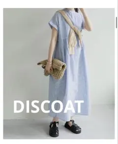 DISCOAT シャツワンピース　ストライプのサムネイル