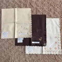 未使用】WAKO 銀座和光 刺繍入りテーブルナプキンセット あきのななく