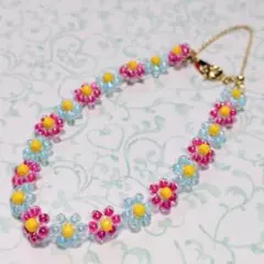 レトロなお花ブレスレット☆2