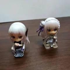 ミニチュアフィギュア2体セット　エミリア　エキドナ