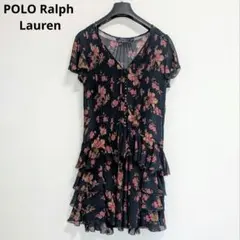 【美品】ポロラルフローレン シルク100％ ワンピース