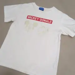 東京ディズニーリゾート ミッキー＆ドナルド Tシャツ S フラッシュ反射のサムネイル