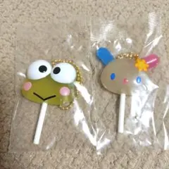 サンリオカラフルキャンディーチャーム　2種　ウサハナけろけろけろっぴ