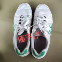 ASICS 室内用シューズ ホワイト/グリーン
