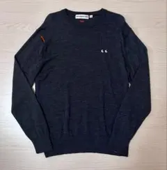 ユニクロ アニヤハインドマーチ　メリノクルーネックセーター グレー XL