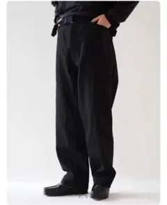 コモリベルテッドデニムBlackSize2タグ付き裾上げ無しのサムネイル