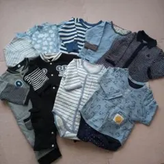 【まとめ売り】男児向け　ロンパース　カバーオール　サイズ70〜80cm　9枚