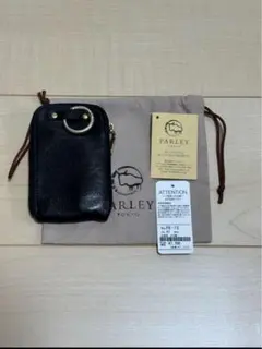 PARLEY パーリィ スマートキーケース カード入れ 本革 エルク ブラック