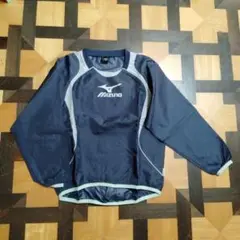Mizuno ネイビー ピステ・ウィンドブレーカー 140