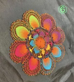 パラグアイ伝説織　ニャンドゥティードイリー　刺繍　テーブルセンター パラグアイ伝説織 ニャンドゥティードイリー 刺繍 テーブルセンター
