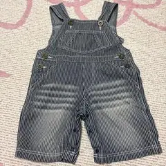 ストライプ柄 オーバーオール 80サイズ