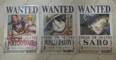三兄弟】ONE PIECE 手配書ポスター ルフィサボエース 新品未使用