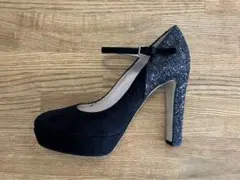 【miu miu】グリッターパンプス 37ハーフ