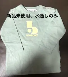 【新品未使用】Bonpoint ロゴ Tシャツ 6M ミントグリーン