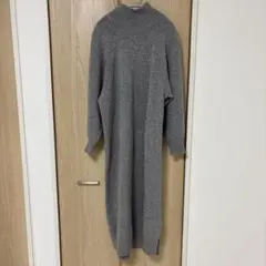 ENFOLD ニットワンピース　36 数回のみ着用　ウール　グレー　美品
