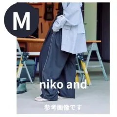 ニコアンド makeSTAFF てぃらさん ウエストタックパンツ ワイドパンツ