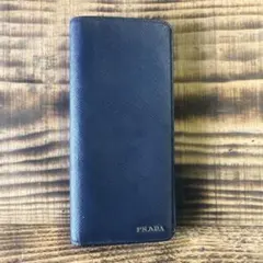 PRADA 長財布 サフィアーノレザー ネイビーのサムネイル