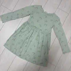 H&M 猫柄 長袖ワンピース 120センチくらい