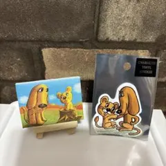 やなせたかし やさしいライオン ステッカー＆ミニキャンバス