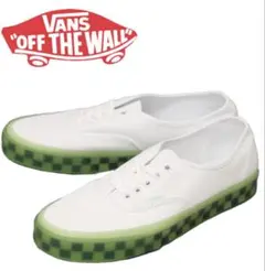 ★ VANS Authentic True White x Green Ash