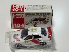 トミカ No.104 三菱 ランサーエボリューションIV WRCタイプ 箱付きのサムネイル