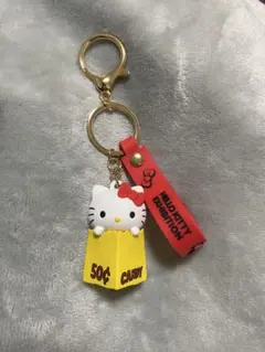 ハローキティ展限定　ラバー立体キーホルダー　ハローキティ