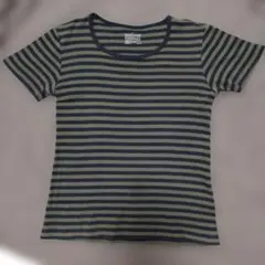 無印良品 ボーダーTシャツ 半袖 Lサイズのサムネイル