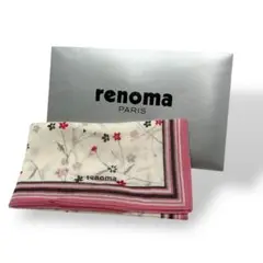 【未使用】renoma 花柄 ハンカチ