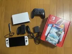 Nintendo Switch 有機ELモデル ホワイト/ブラック　ティアキン付