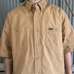 Carhartt カーハート ワークシャツ 厚手 ワンポイント レザーロゴLのサムネイル