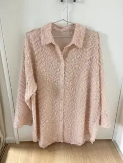 RANAN 2WAYジャカード素材ブラウス LLサイズ