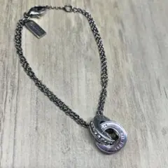 COACH チェーンブレスレット クリスタル付き リング シルバー 925