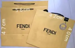 FENDI イエローショップ袋 ３点セット