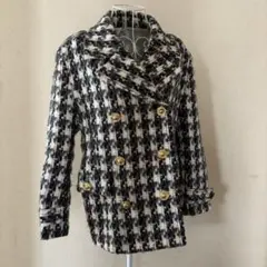 tricot COMME des GARCONS ショートダッフルコート 千鳥 - メルカリ