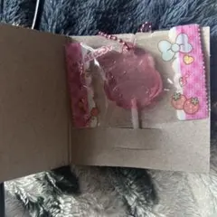マイメロディ キーホルダー ロリポップ付き