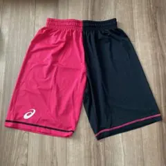 ASICS バスケットボールパンツ ピンク/ブラック 160cm